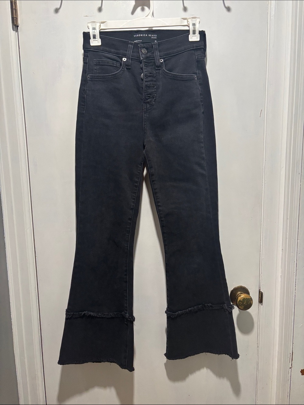 VERONICA BEARD Carson high rise ankle flare jeans size 25